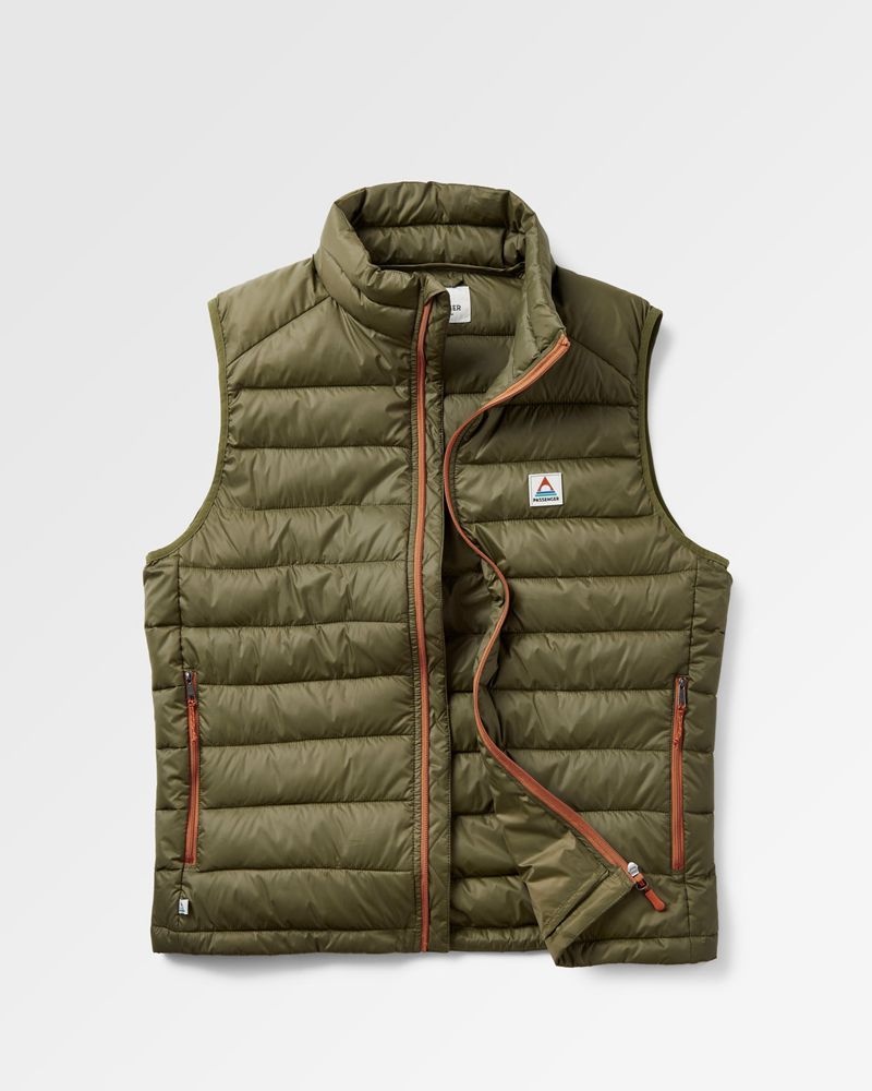 Kamizelka Passenger Roamer Insulated Męskie Khaki | Polska-QAHLPI540