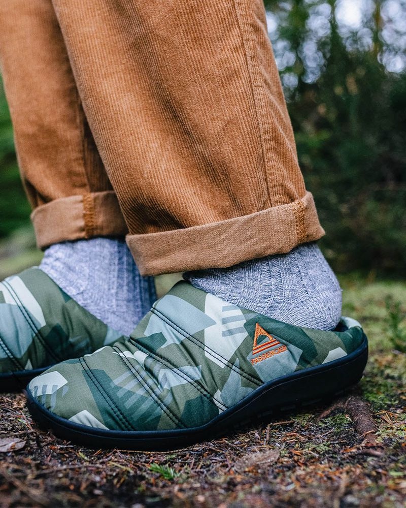 Kapcie Passenger Sole Recycled Męskie Camo | Polska-GJKTEV715