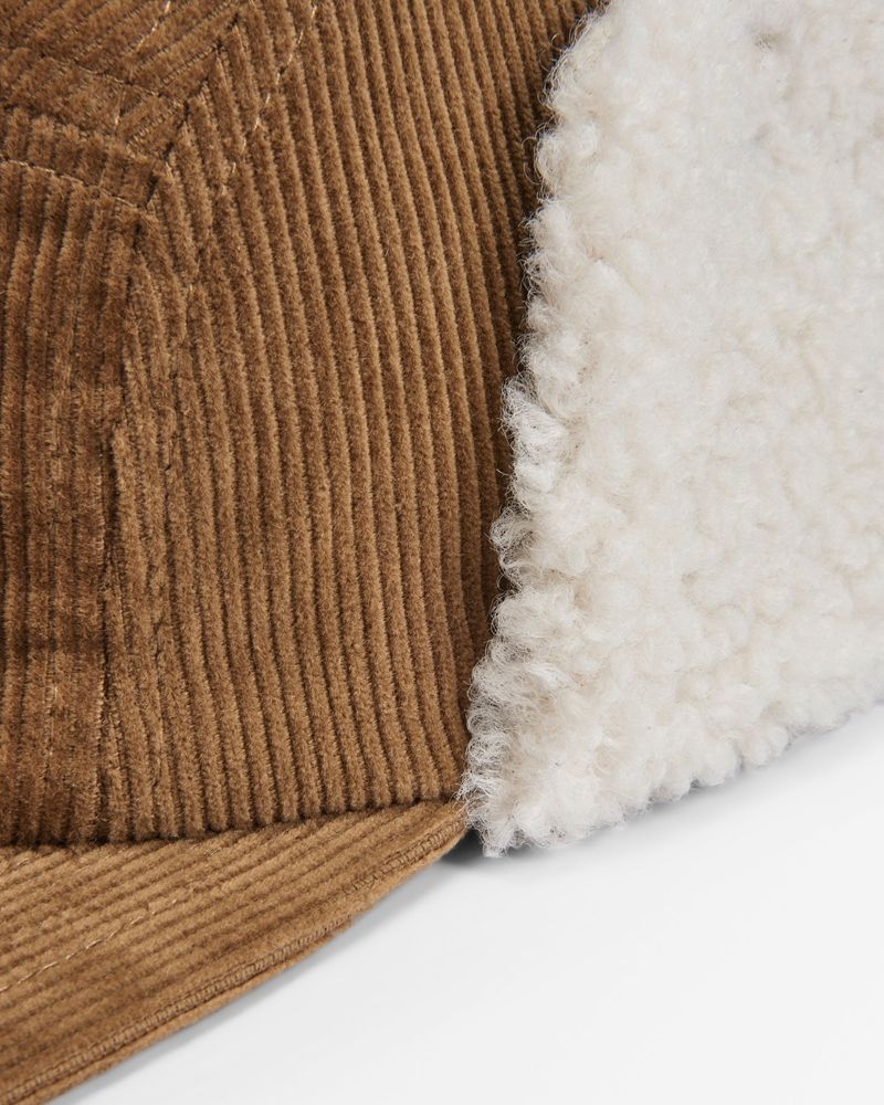 Kapelusz Passenger Daytime Recycled Cord Sherpa Podszewką Męskie Brązowe | Polska-CHSXDW945