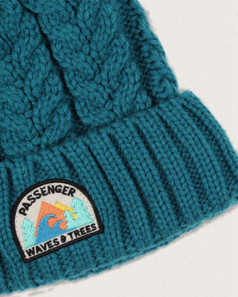 Kapelusz Passenger Drifter Fleece Podszewką Recycled Bobble Damskie Shaded Spruce | Polska-POSCJF362