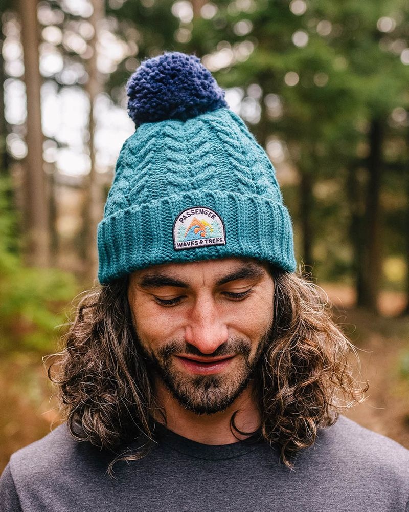 Kapelusz Passenger Drifter Fleece Podszewką Recycled Bobble Damskie Shaded Spruce | Polska-POSCJF362