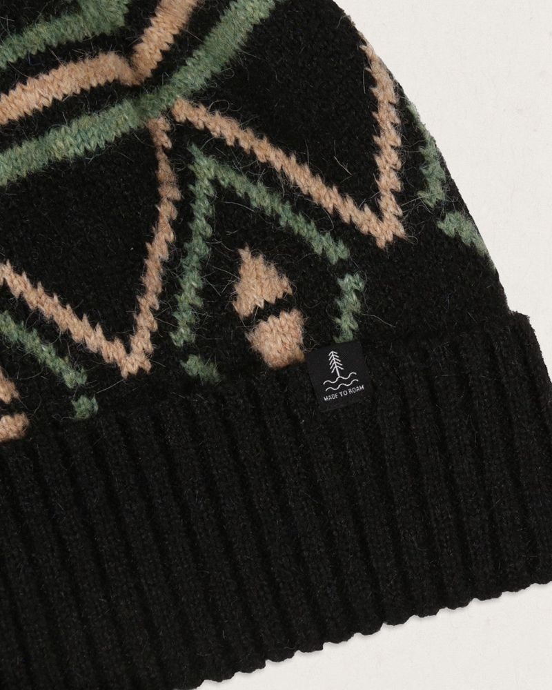 Kapelusz Passenger Ember Bobble Damskie Czarne | Polska-DVZETK028