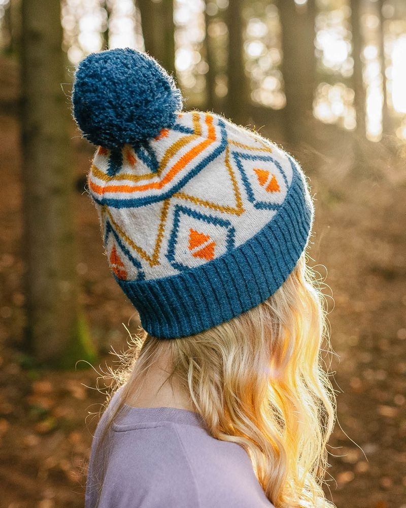 Kapelusz Passenger Ember Recycled Bobble Damskie Szare | Polska-QNFDBL743