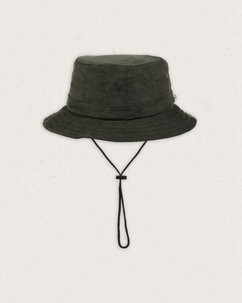 Kapelusz Passenger Forest Recycled Cord Bucket Damskie Khaki | Polska-QSRVJG941