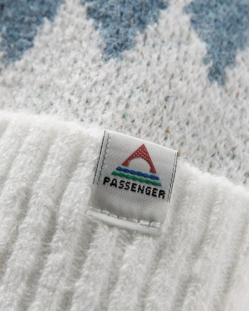 Kapelusz Passenger Snowdrop Recycled Bobble Damskie Białe | Polska-ZNLHXI730