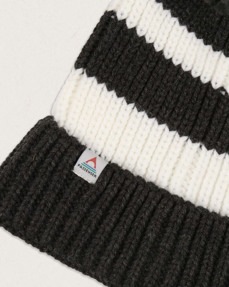 Kapelusz Passenger Summit Bobble Damskie Czarne | Polska-SMHQKJ971
