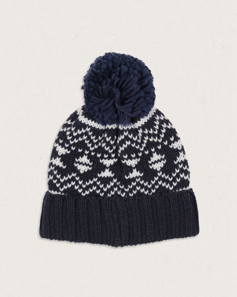 Kapelusz Passenger West Coast Recycled Bobble Damskie Granatowe | Polska-RKBZVF491