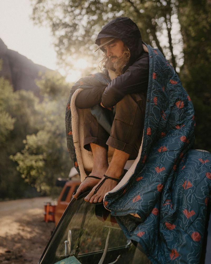 Koc Passenger Nomadic Recycled Sherpa Damskie Mediterranean Map | Polska-IDSVQU594