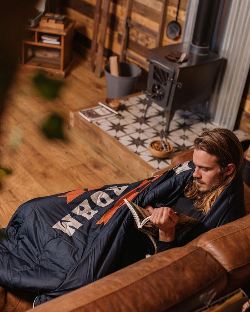 Koc Passenger Nomadic Recycled Sherpa Damskie Jasny Granatowe | Polska-HNFIBW017