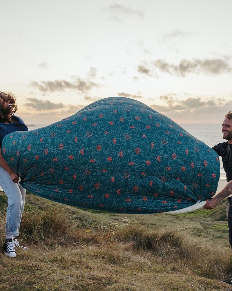 Koc Passenger Nomadic Recycled Sherpa Męskie Mediterranean Map | Polska-SHWYJP602