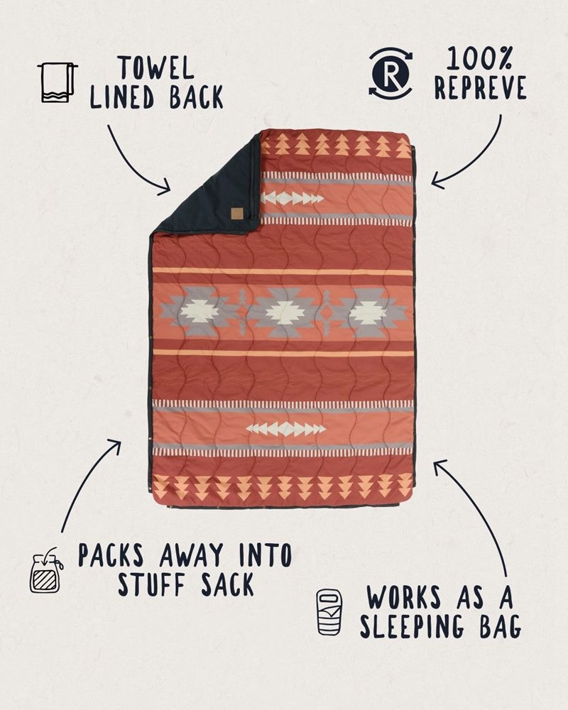Koc Passenger Nomadic Recycled Towel Damskie Picante Pattern | Polska-QJVCRM903