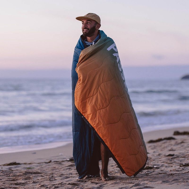 Koc Passenger Nomadic Recycled Towel Damskie Blue/Orange Fade | Polska-LYUPWZ148