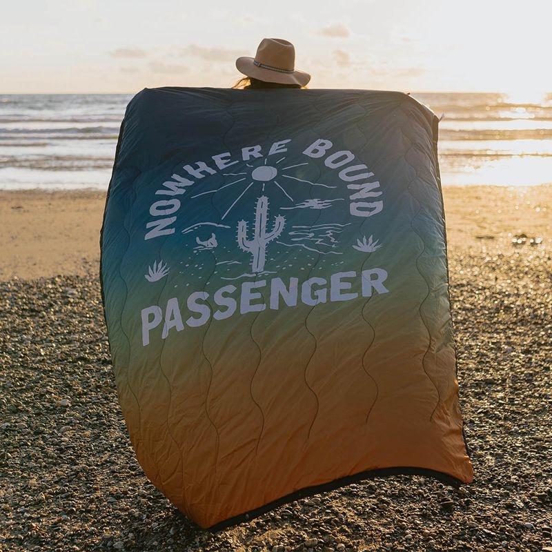 Koc Passenger Nomadic Recycled Towel Damskie Blue/Orange Fade | Polska-LYUPWZ148