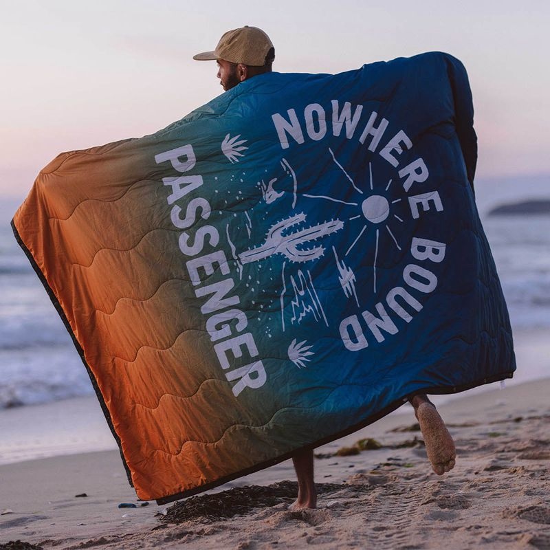 Koc Passenger Nomadic Recycled Towel Męskie Blue/Orange Fade | Polska-XGWTMJ528