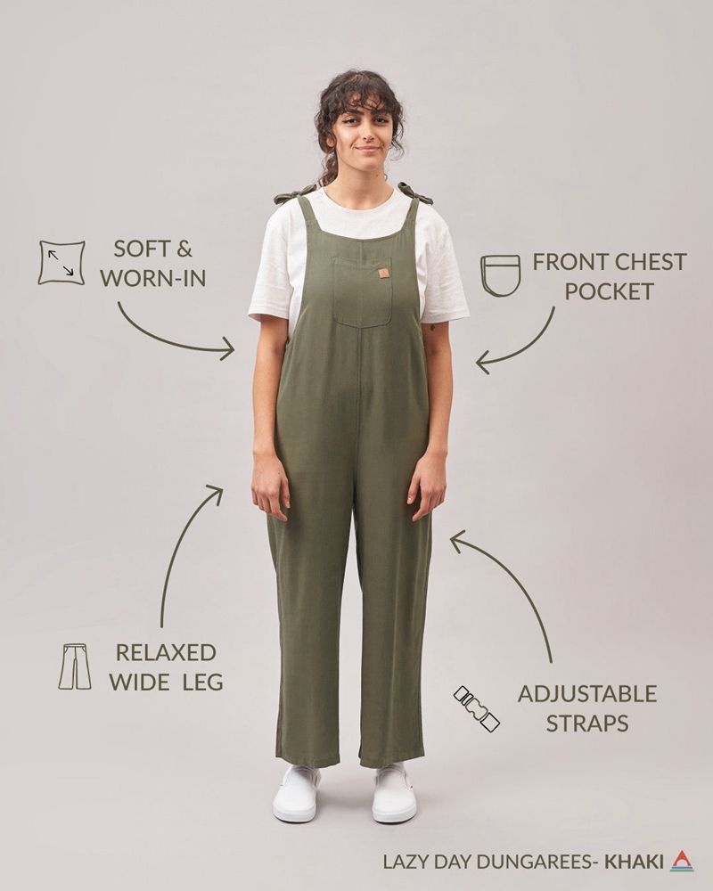 Kombinezon Passenger Lazy Day Damskie Khaki | Polska-PQKXNR092