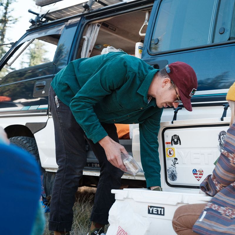 Koszule Passenger Backcountry Corduroy Męskie Zielone | Polska-JMXBCU970