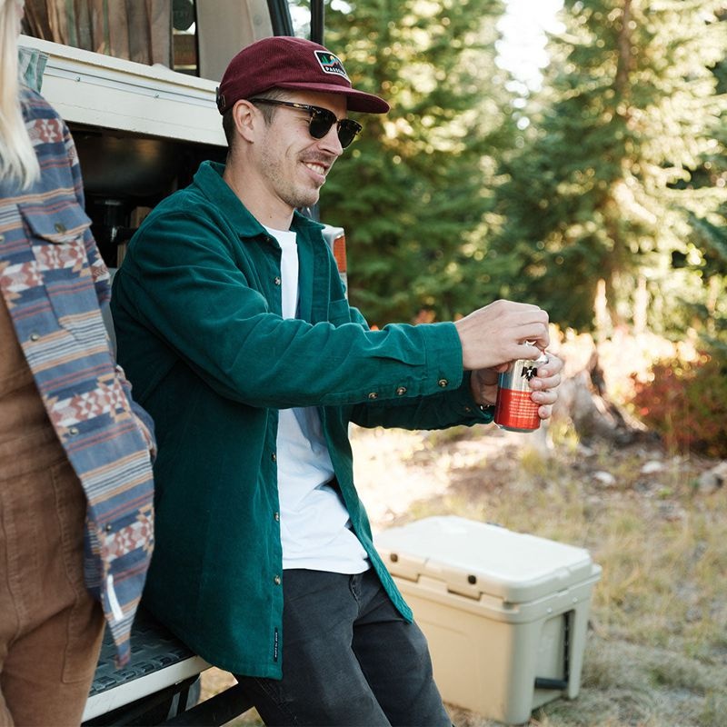 Koszule Passenger Backcountry Corduroy Męskie Zielone | Polska-JMXBCU970