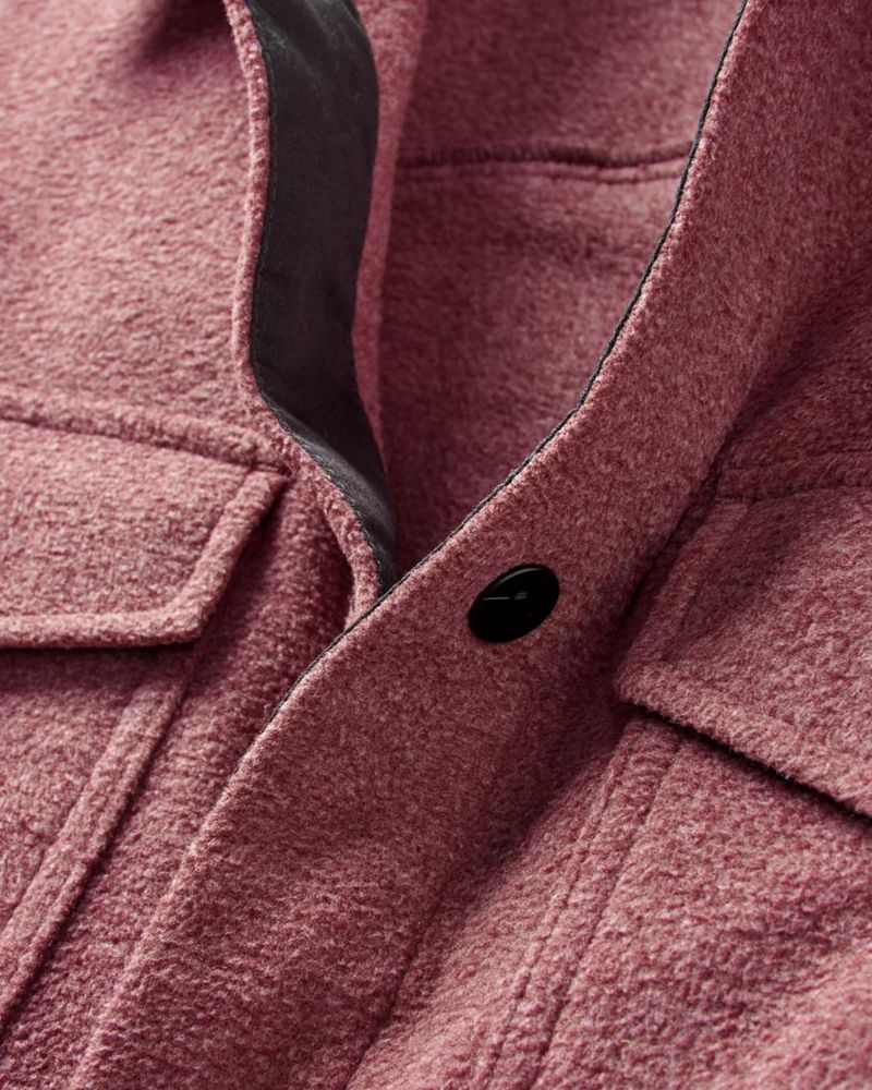 Koszule Passenger Maple Recycled Polar Fleece Męskie Wine Marl | Polska-VOUHEX694