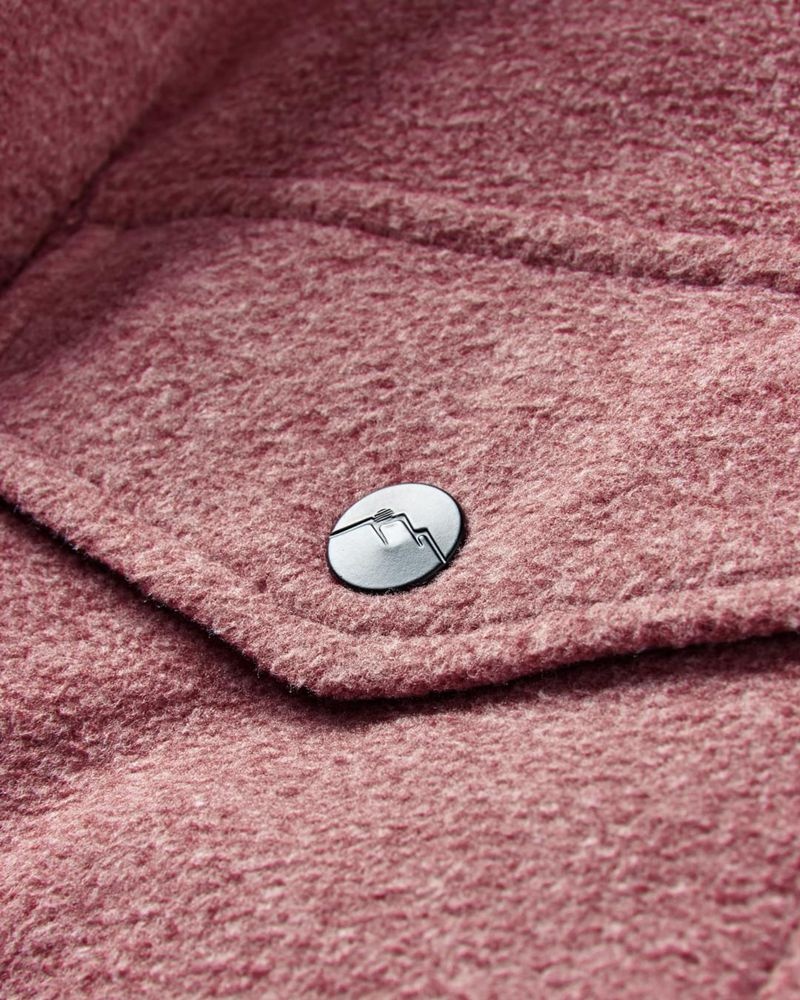 Koszule Passenger Maple Recycled Polar Fleece Męskie Wine Marl | Polska-VOUHEX694