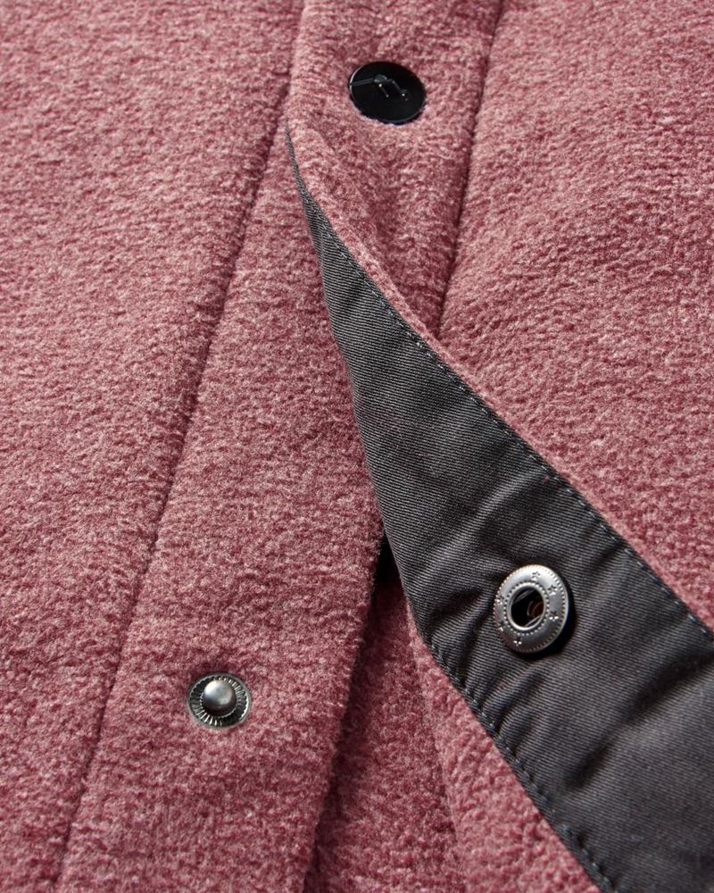 Koszule Passenger Maple Recycled Polar Fleece Męskie Wine Marl | Polska-VOUHEX694