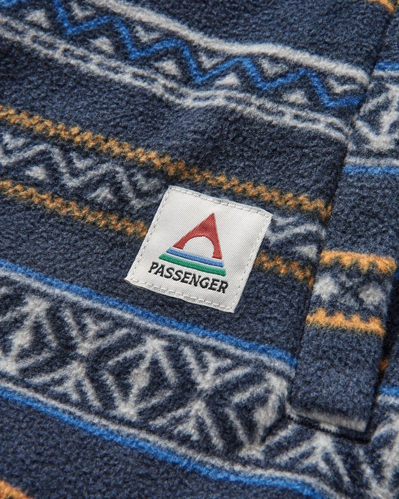 Koszule Passenger Maple Recycled Polar Fleece Męskie Paski | Polska-KJVPUZ764