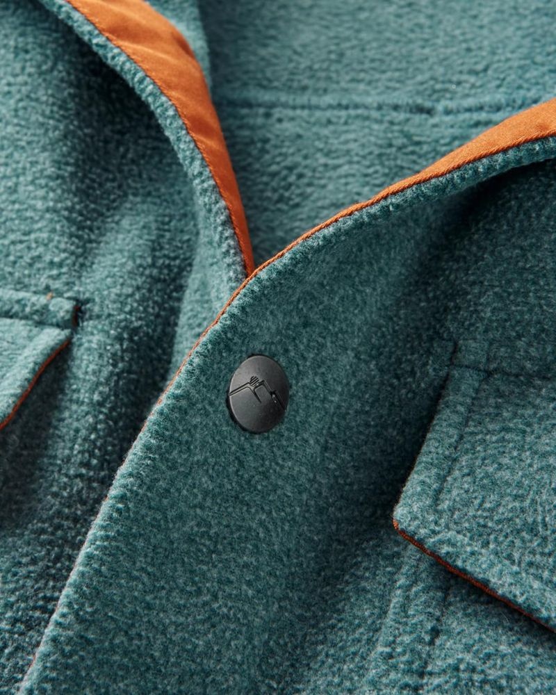 Koszule Passenger Maple Recycled Polar Fleece Męskie Mediterranean Marl | Polska-UAXVHO917