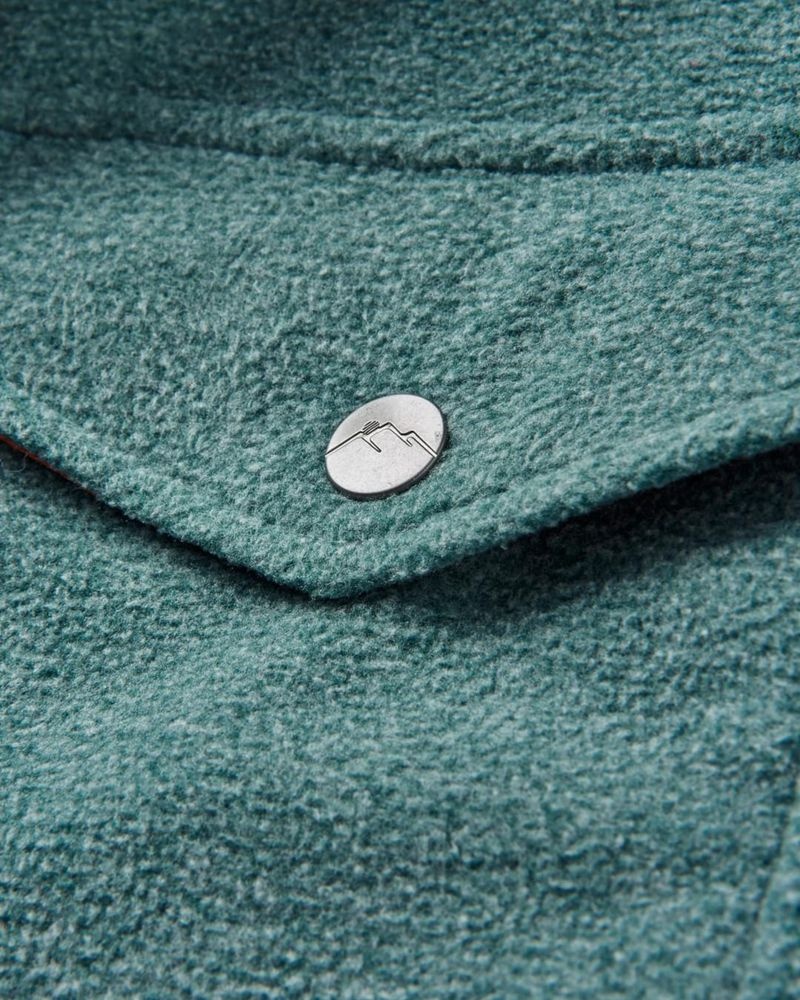 Koszule Passenger Maple Recycled Polar Fleece Męskie Mediterranean Marl | Polska-UAXVHO917