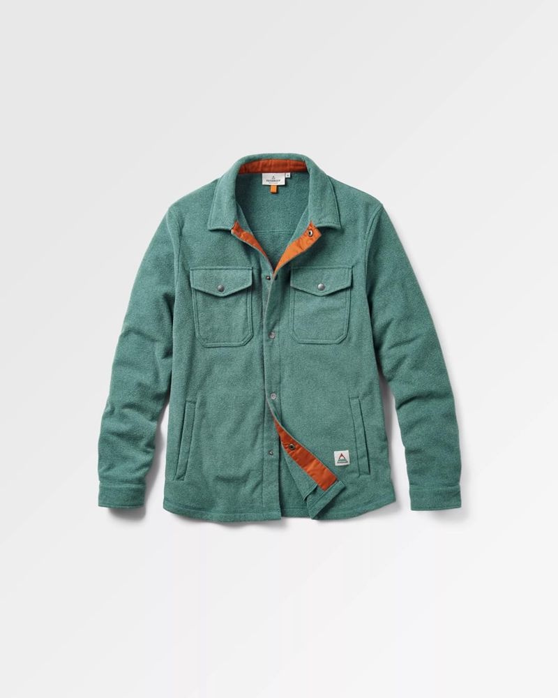 Koszule Passenger Maple Recycled Polar Fleece Męskie Mediterranean Marl | Polska-UAXVHO917