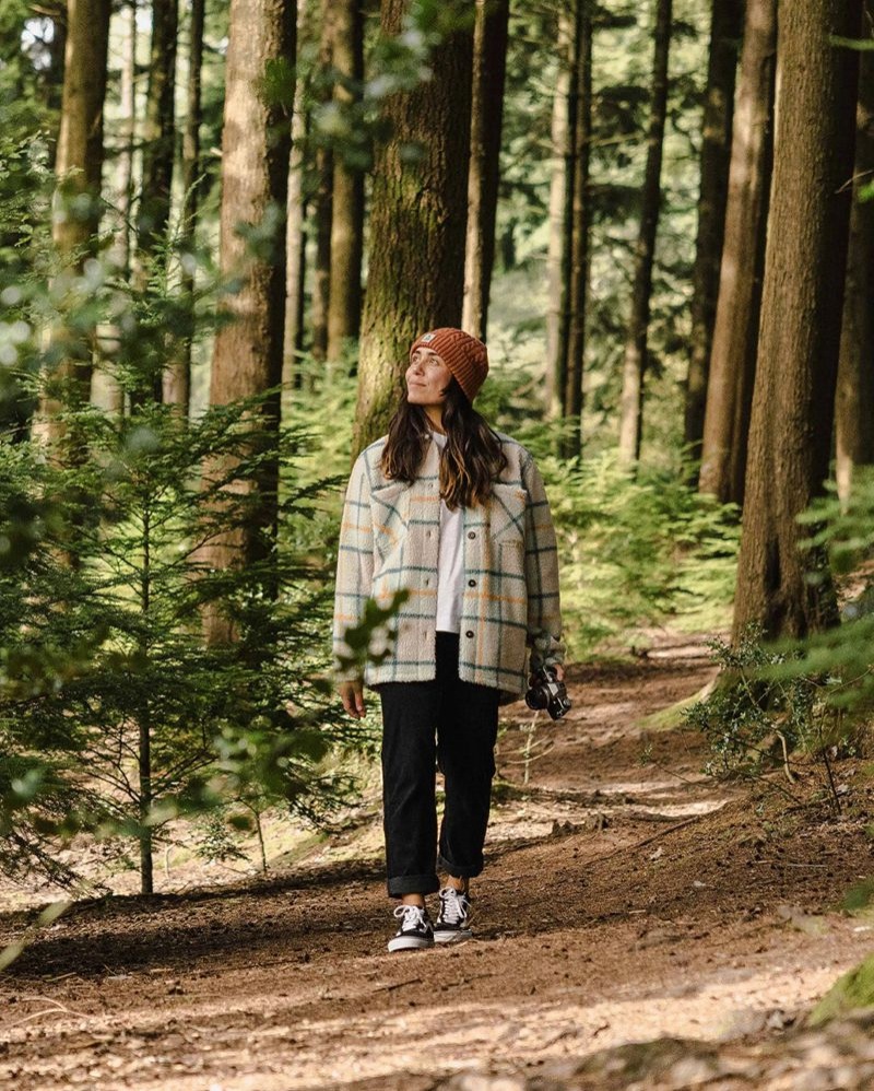 Koszule Passenger Olympus Yarn Dye Recycled Sherpa Fleece Damskie Surf Spray Check | Polska-JRWUPG390