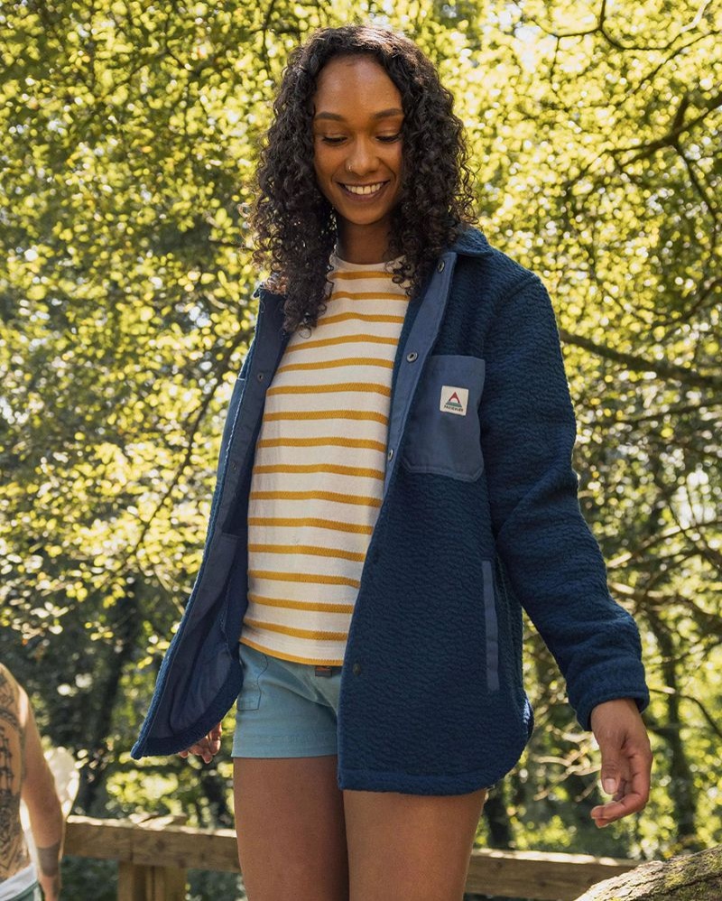 Koszule Passenger Rappel Recycled Sherpa Fleece Damskie Ciemny | Polska-JGALMX513