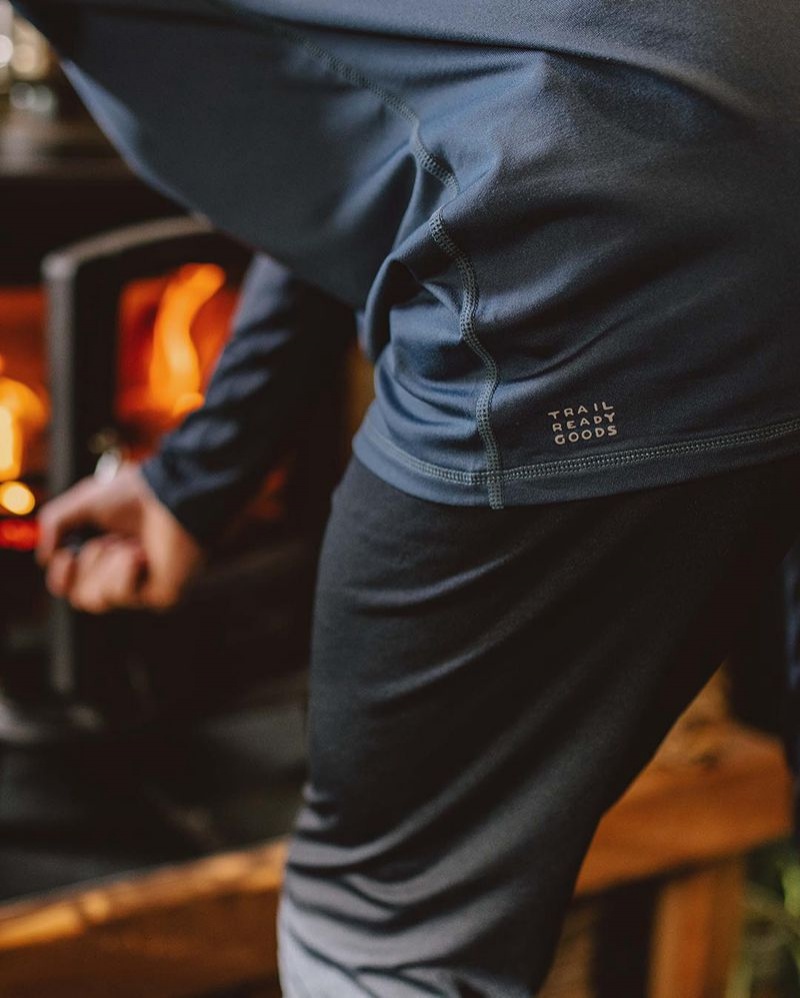 Koszulka Passenger Sky Recycled Base Layer LS Męskie Ciemny | Polska-SUZCTW620