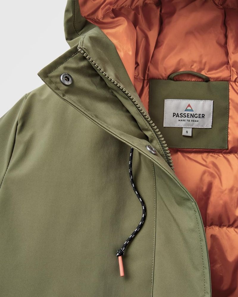 Kurtka Passenger Alaska Recycled 2.0 Damskie Khaki | Polska-FRCPGT351