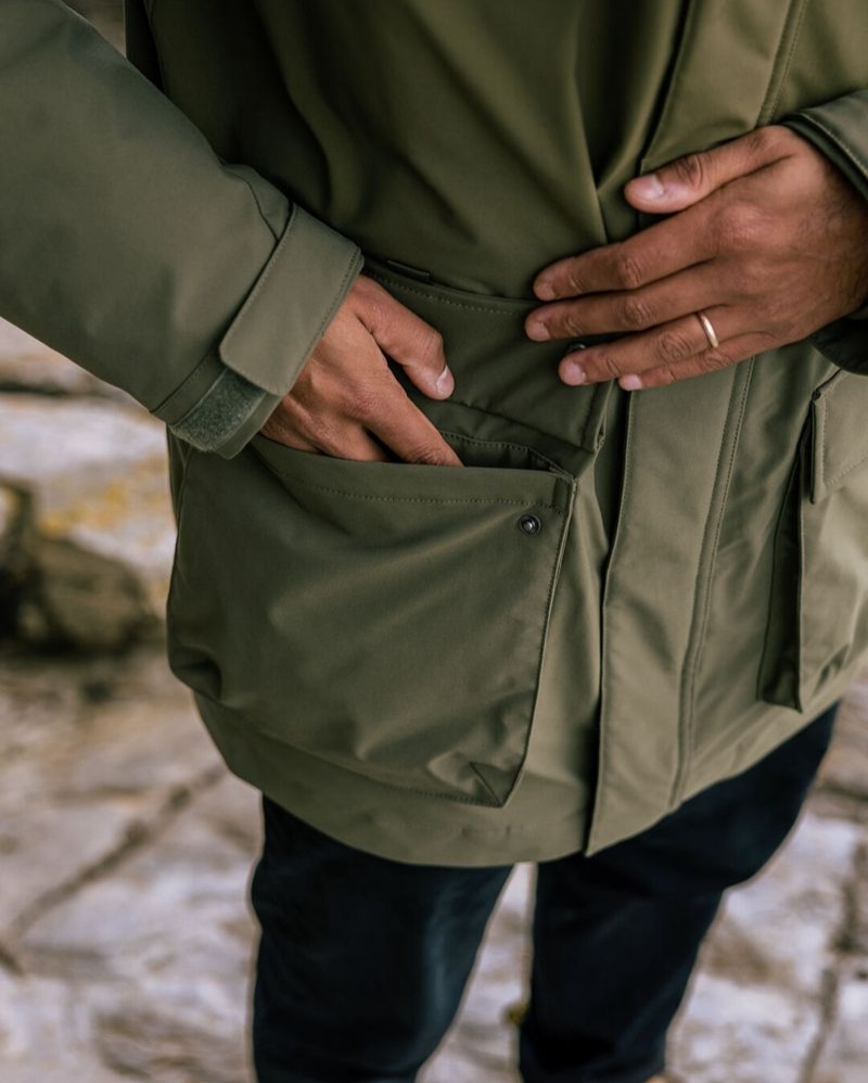Kurtka Passenger Baltic Recycled 2.0 Męskie Khaki | Polska-IMFGXY417