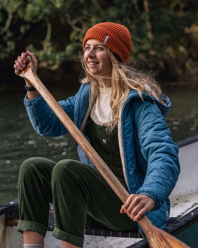 Kurtka Passenger Earthy Sherpa Podszewką Insulated Damskie Niebieskie | Polska-HXLUQB083
