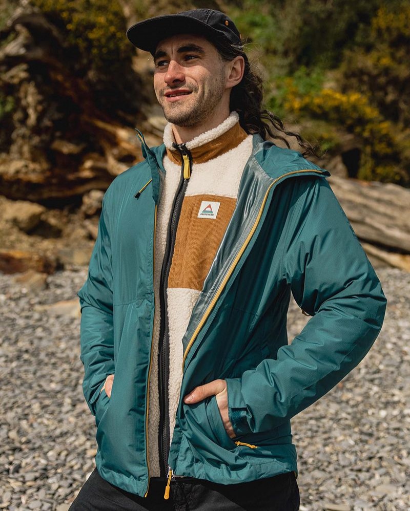 Kurtka Passenger Echo Recycled Wody Resistant Męskie Mediterranean | Polska-XTNFYU841