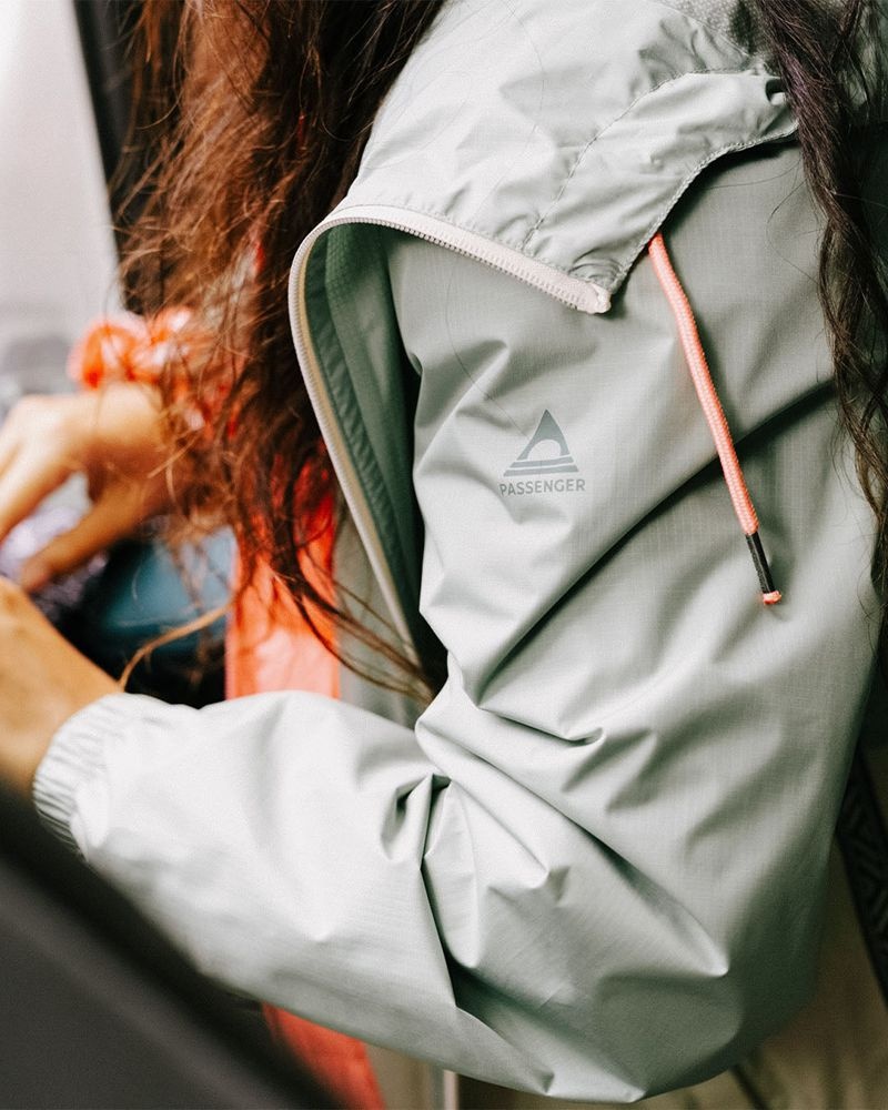 Kurtka Passenger Nimbin Recycled Full Zip Wody Resistant Damskie Zielone | Polska-WPSNEA976
