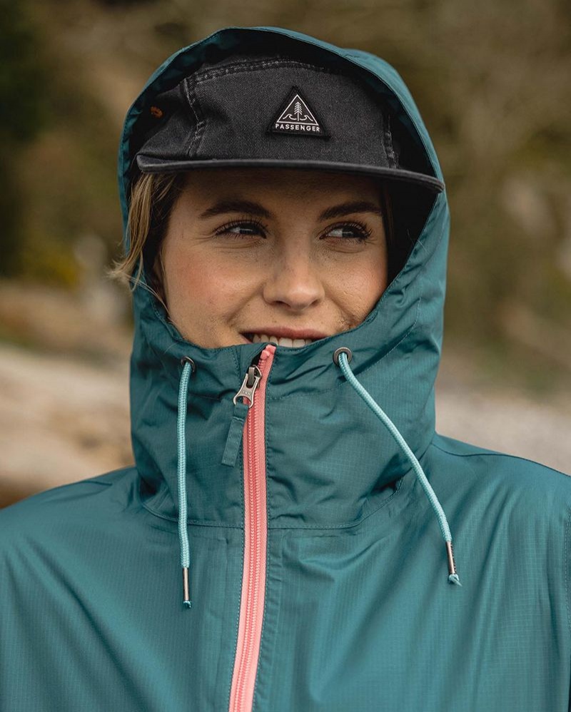 Kurtka Passenger Nimbin Recycled Full Zip Wody Resistant Damskie Mediterranean | Polska-EFZTGQ329