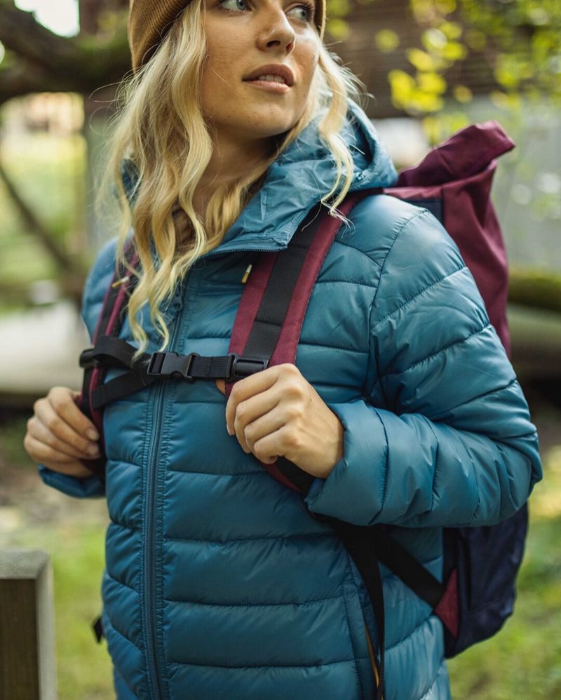 Kurtka Passenger Pow Recycled Insulated Damskie Niebieskie | Polska-EUWDMJ679