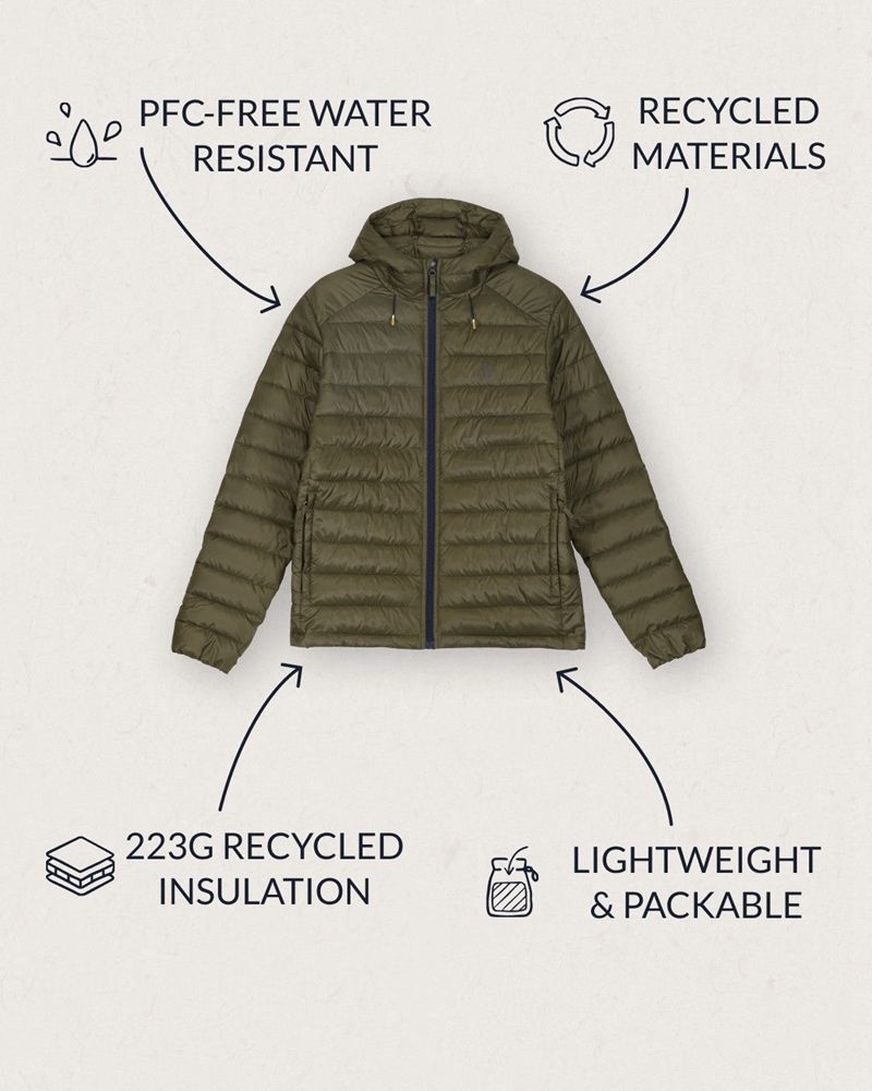 Kurtka Passenger Roamer Recycled Insulated Męskie Khaki | Polska-RTGWNX842