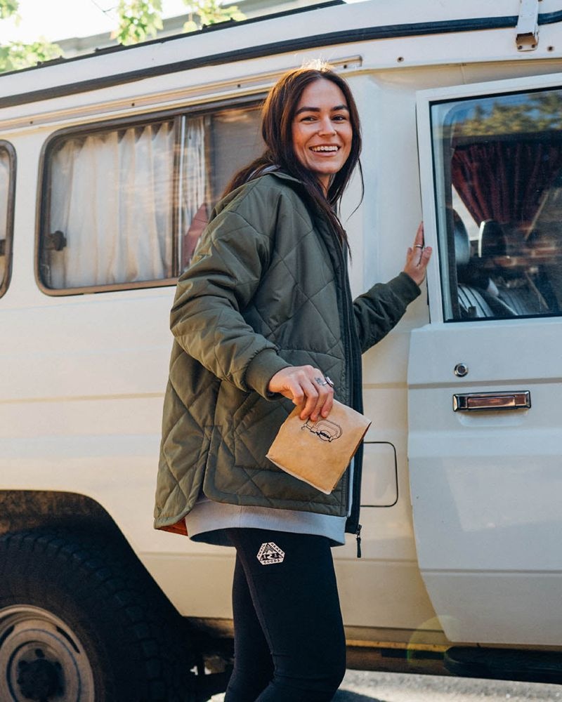 Kurtka Passenger Trekker Insulated Shacket Damskie Oliwkowe | Polska-UERHJG029