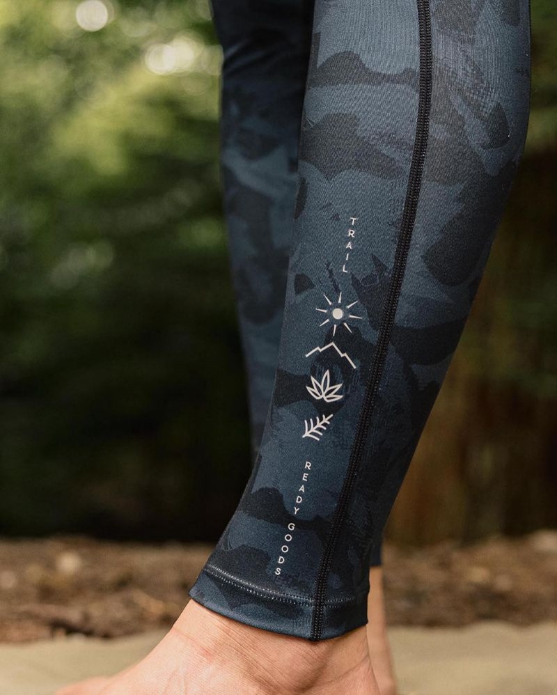 Legginsy Passenger Fresh Air 2.0 Recycled Damskie Czarne | Polska-HKNXVJ218