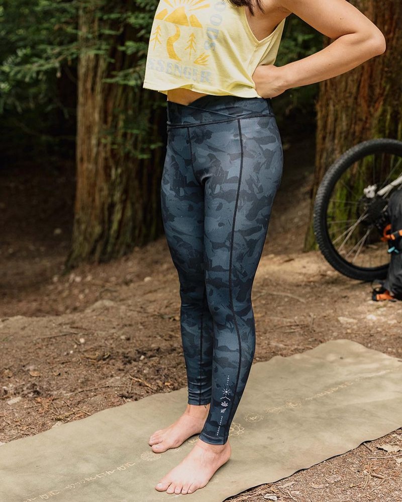 Legginsy Passenger Fresh Air 2.0 Recycled Damskie Czarne | Polska-HKNXVJ218