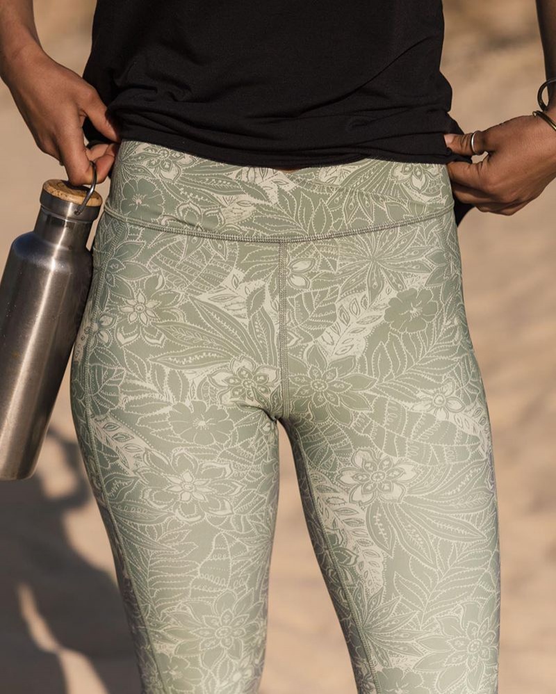 Legginsy Passenger Fresh Air Recycled Damskie Zielone | Polska-XAUFYN160