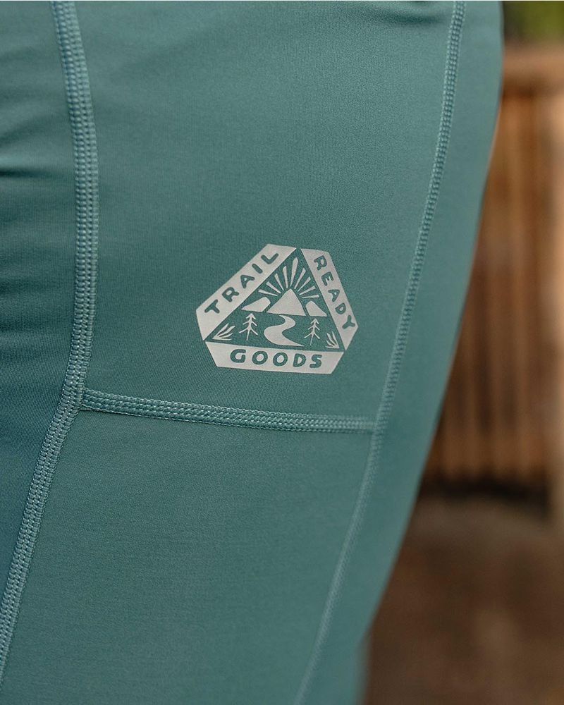 Legginsy Passenger Fresh Air Recycled Damskie Jasny | Polska-YPQTBG657