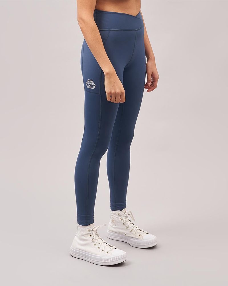 Legginsy Passenger Fresh Air Recycled Damskie Niebieskie Koralowe | Polska-WMJGRB893