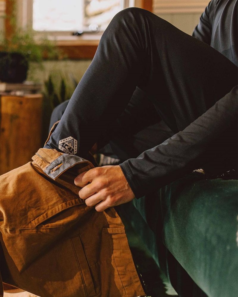 Legginsy Passenger Venture Recycled Base Layer Męskie Jasny Granatowe | Polska-APIUFR504