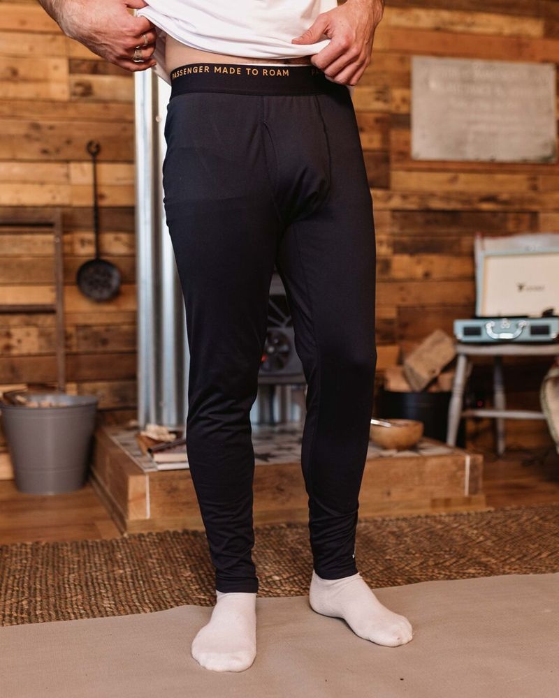 Legginsy Passenger Venture Recycled Base Layer Męskie Jasny Granatowe | Polska-APIUFR504