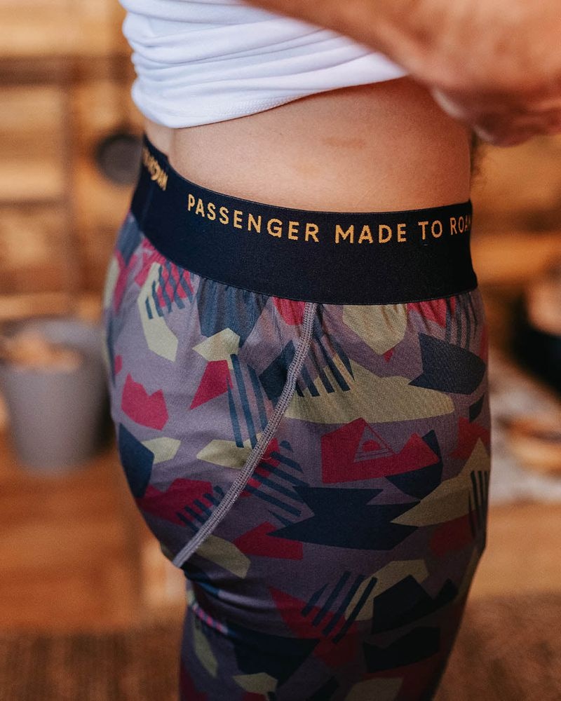 Legginsy Passenger Venture Recycled Base Layer Męskie Camo | Polska-OUBSTN586