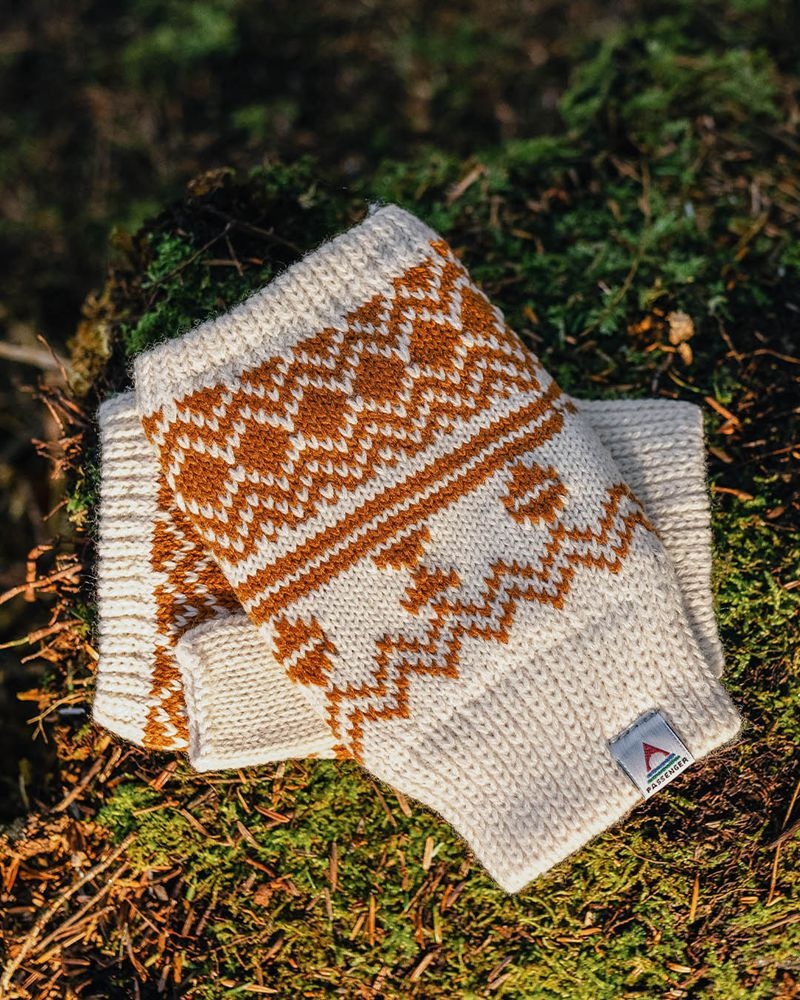 Mitten Passenger Flurry Recycled Fleece Podszewką Fingerless Damskie Pomarańczowe Brązowe | Polska-YUSZWR673