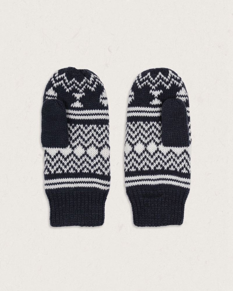 Mitten Passenger Powder Fleece Podszewką Recycled Acrylic Damskie Granatowe | Polska-FYHTNV374